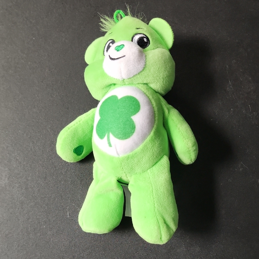 2021 Good Luck Care Bear Green Plush Bear‎ Toy